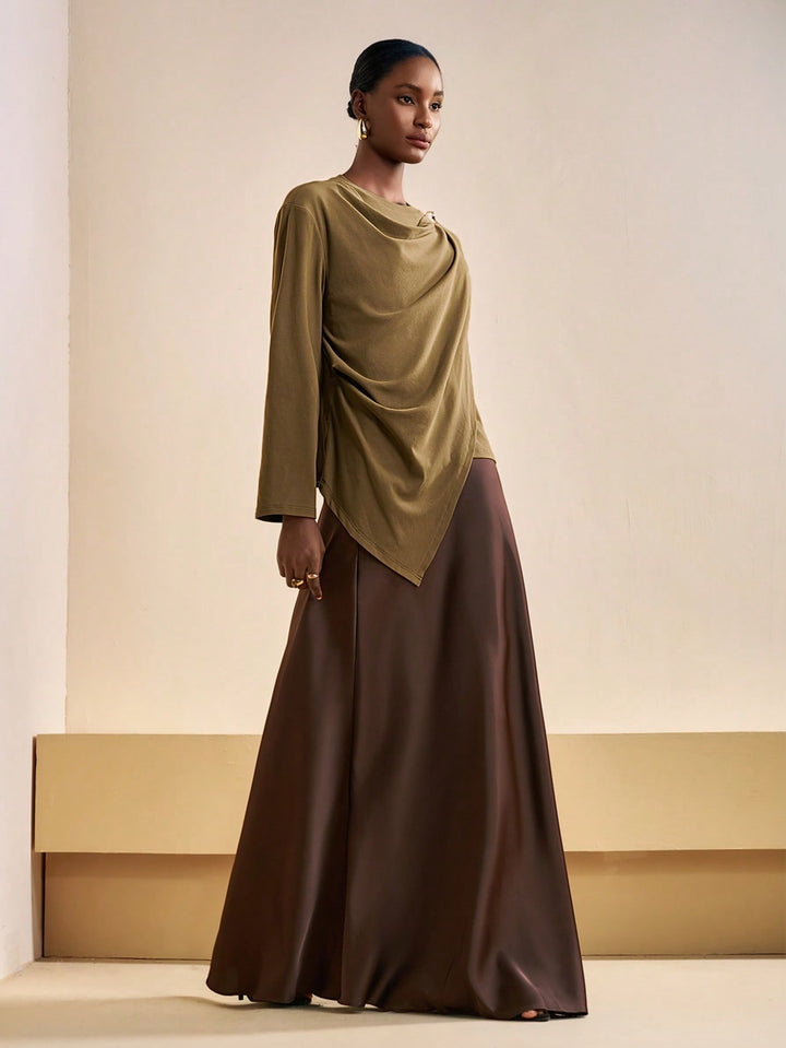 Top SHEIN, kaki