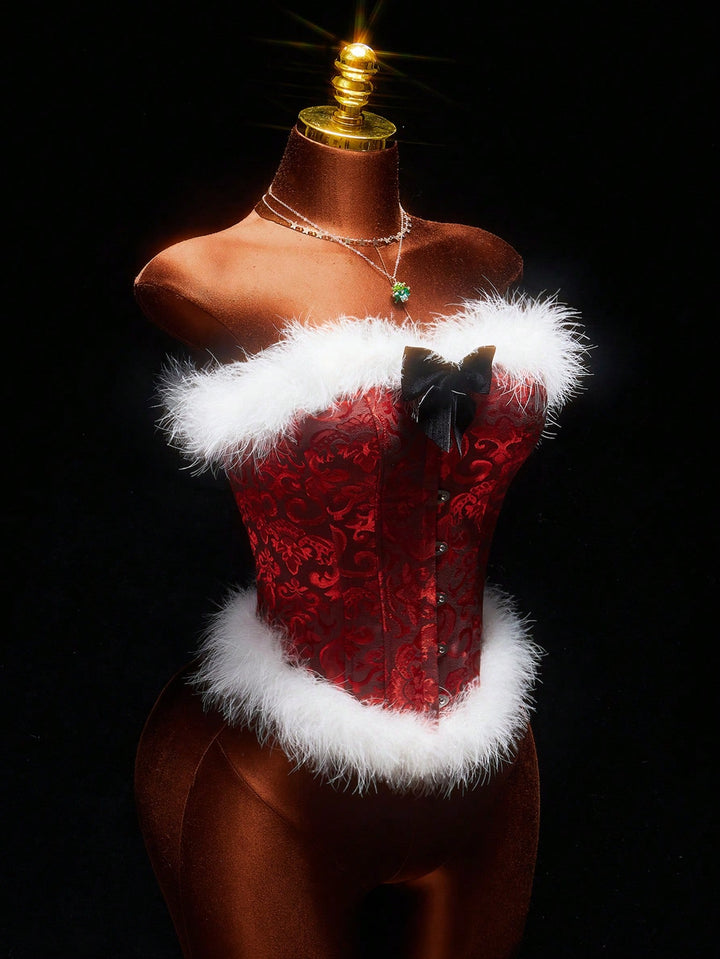 Corset SHEIN, roșu 4fef