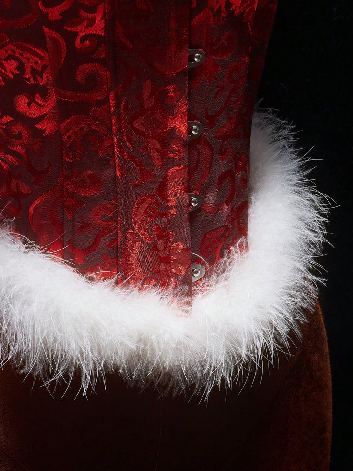 Corset SHEIN, roșu 4fef