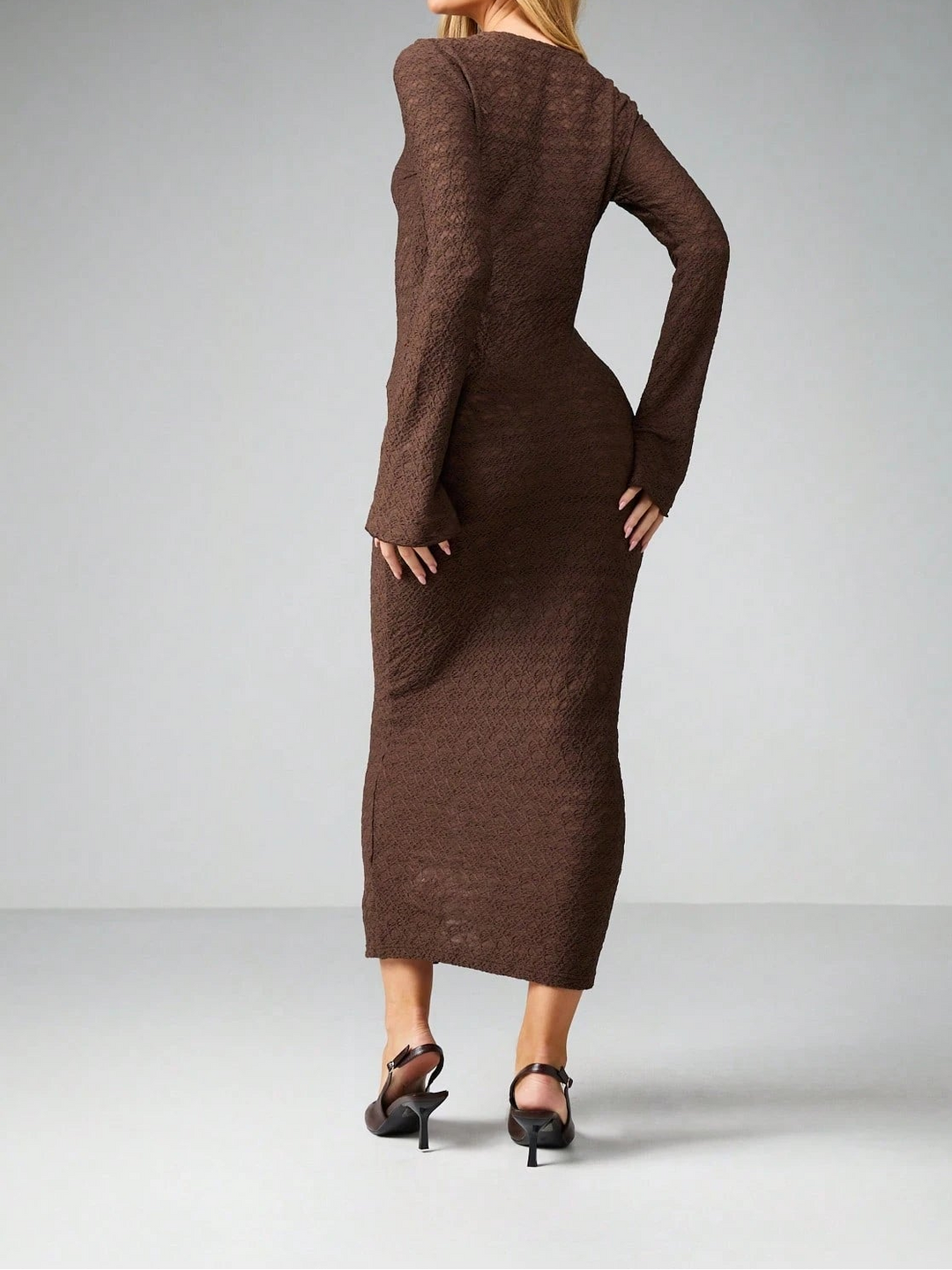 Rochie maxi SHEIN, maro