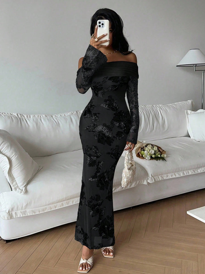 Rochie midi SHEIN, negru