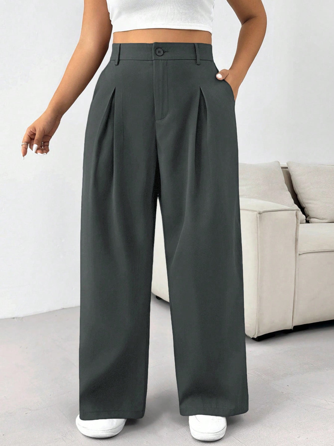 Pantaloni SHEIN, gri