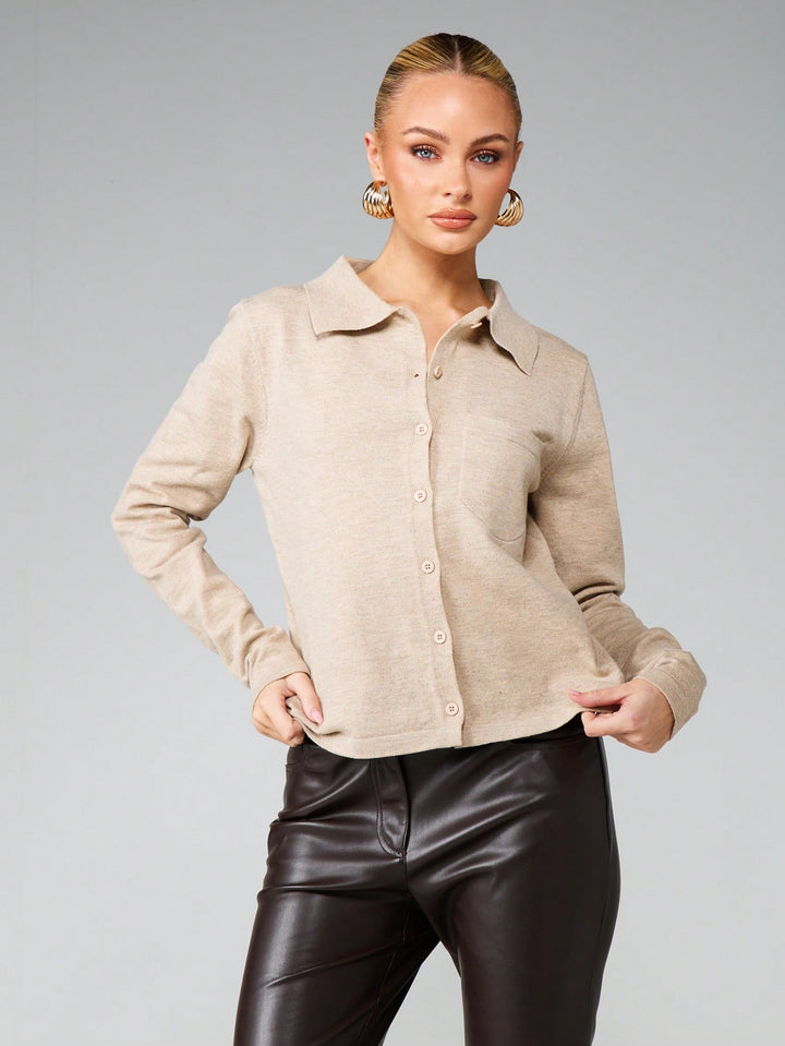 Cardigan SHEIN, bej