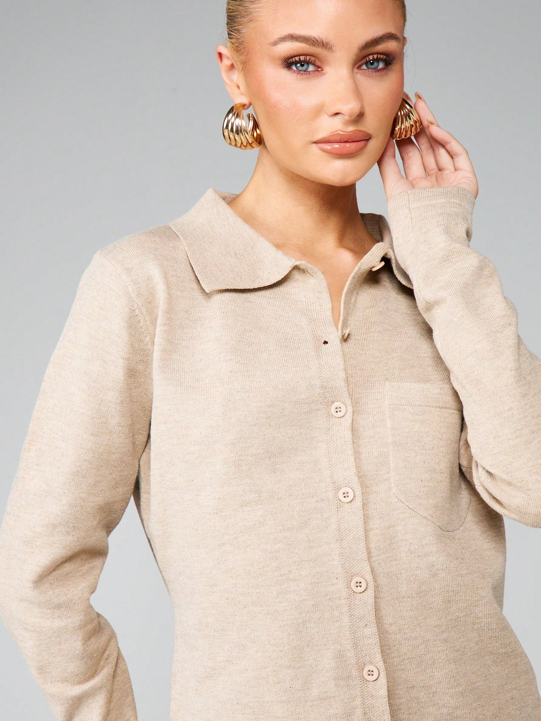 Cardigan SHEIN, bej
