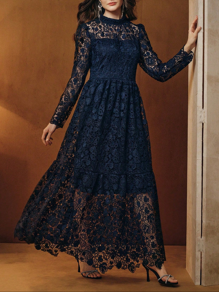 SHEIN maxi ruha, kék