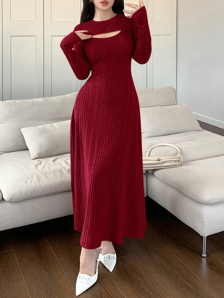 Rochie maxi SHEIN, vișiniu