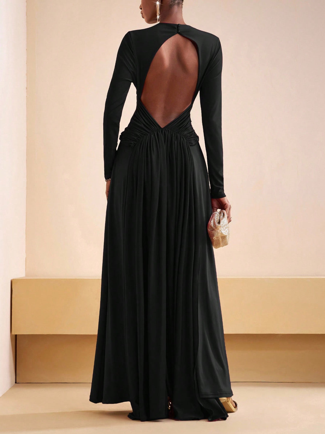 Rochie maxi SHEIN, negru