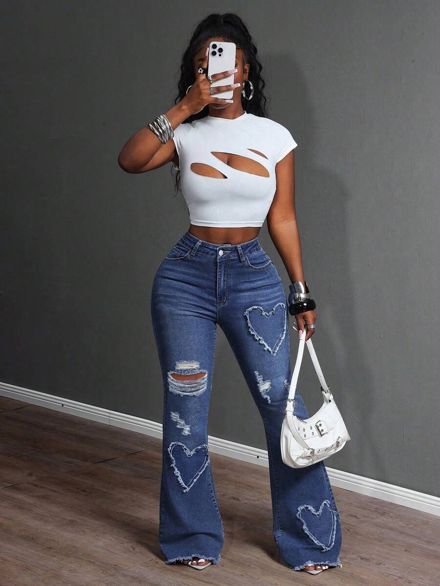 Jeans SHEIN, albastru