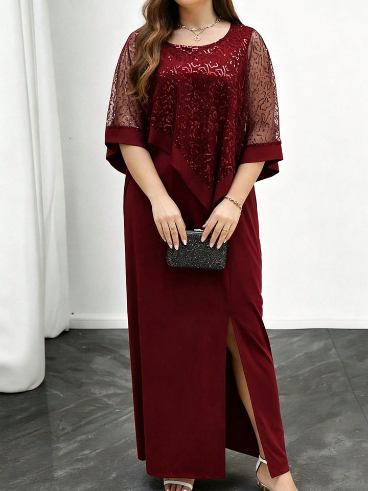 Rochie de ocazie SHEIN, vișiniu