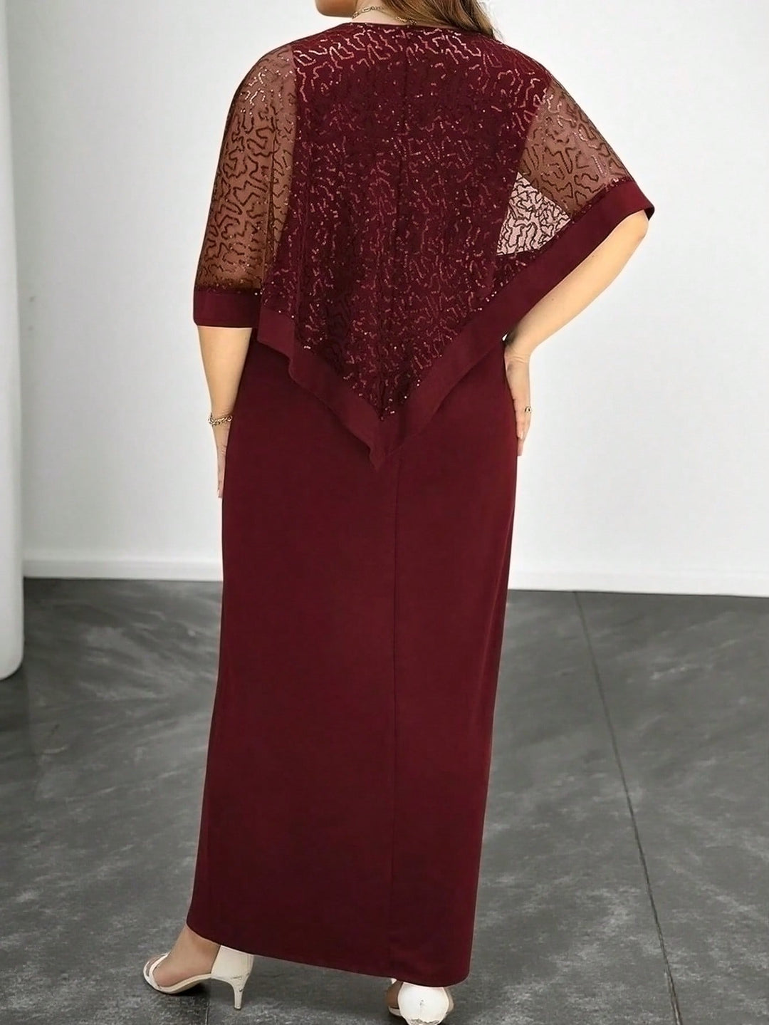 Rochie de ocazie SHEIN, vișiniu