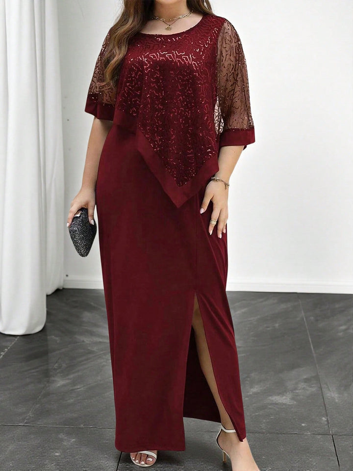 Rochie de ocazie SHEIN, vișiniu