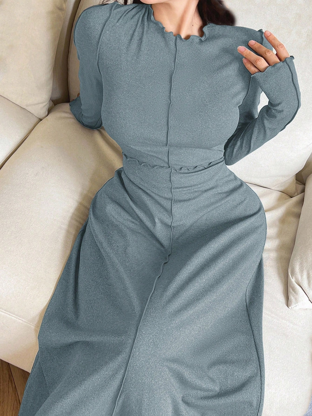 Rochie maxi SHEIN, albastru