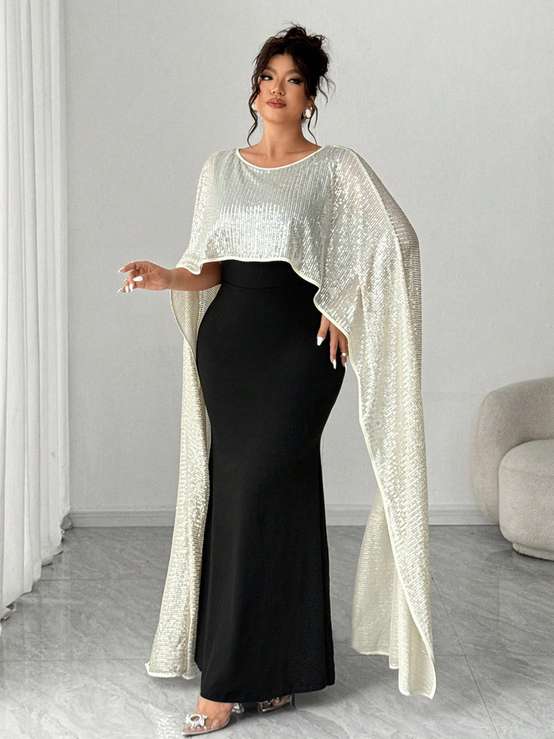 Rochie maxi SHEIN, mix culori