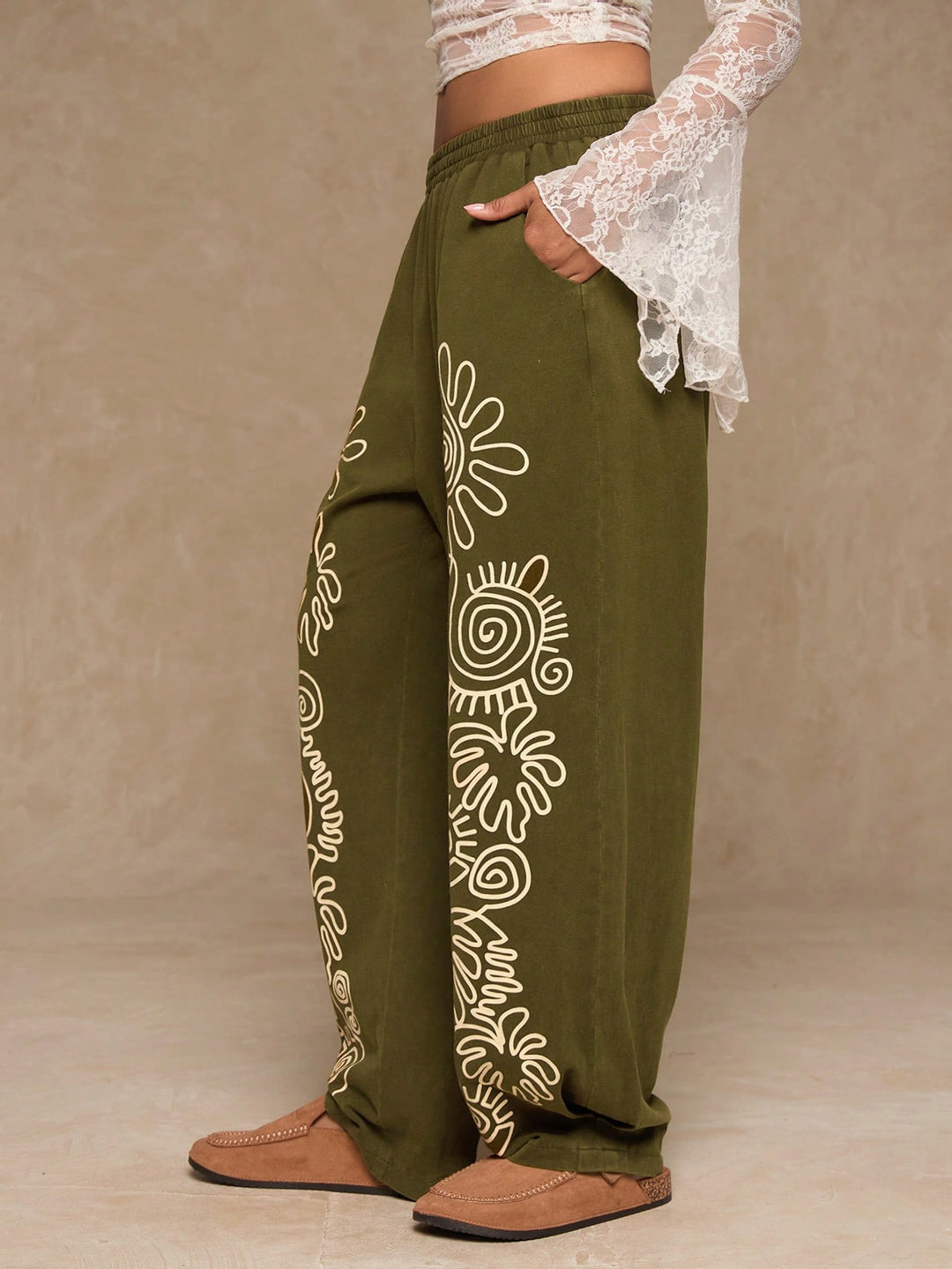 Pantaloni SHEIN, kaki
