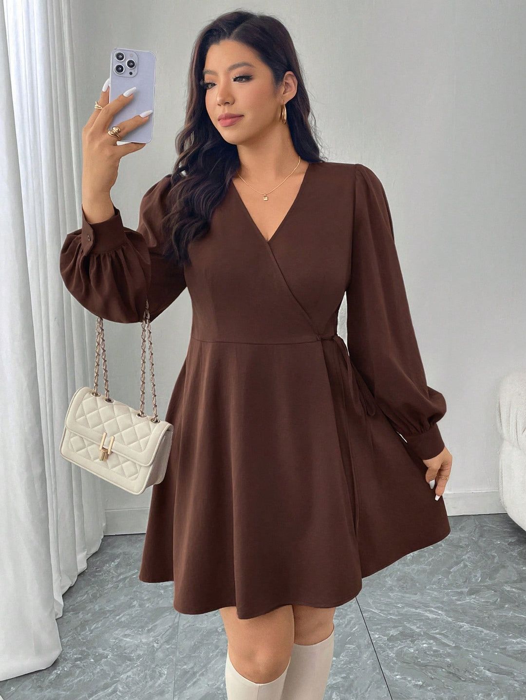 Rochie SHEIN, maro