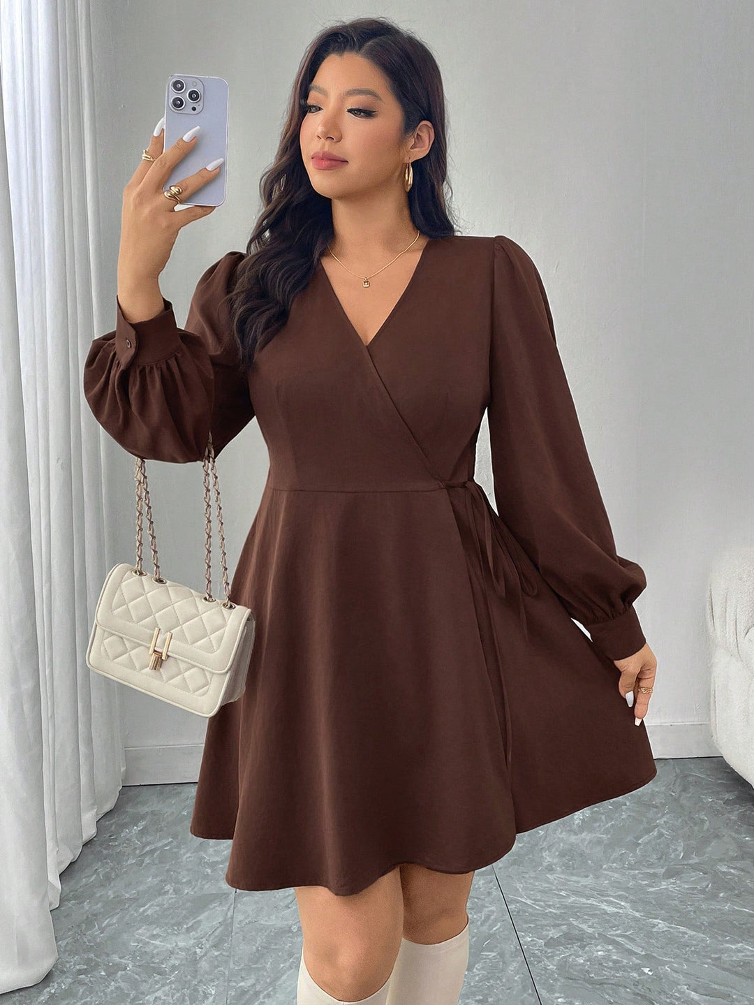 Rochie SHEIN, maro