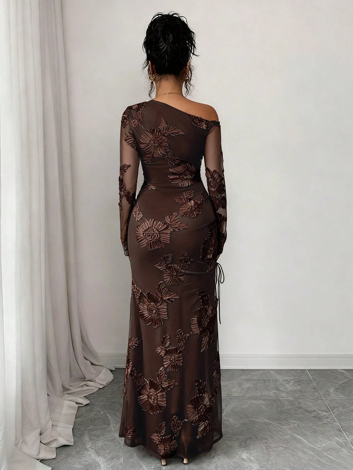 Rochie maxi SHEIN, maro