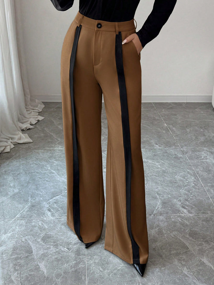 Pantaloni SHEIN, maro