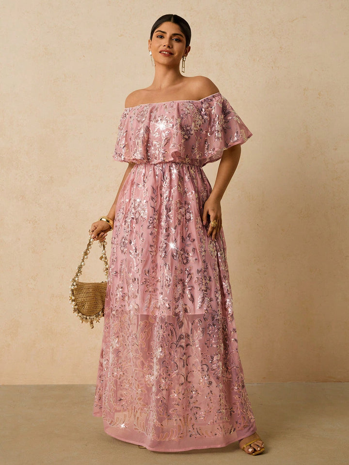 Rochie de ocazie SHEIN, roz