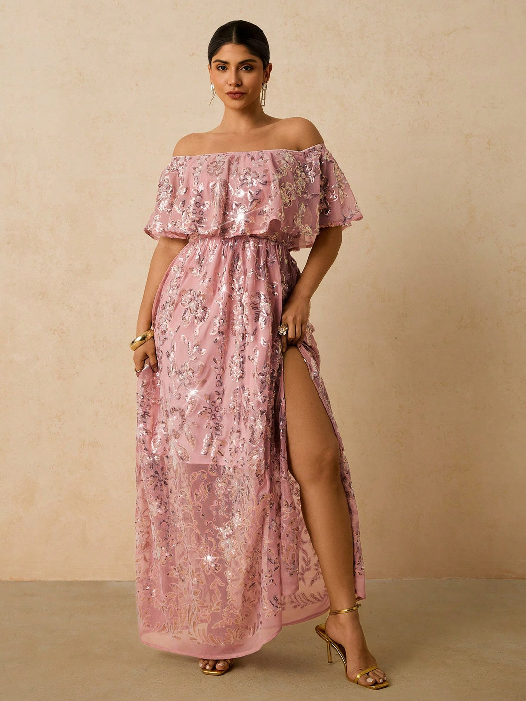 Rochie de ocazie SHEIN, roz
