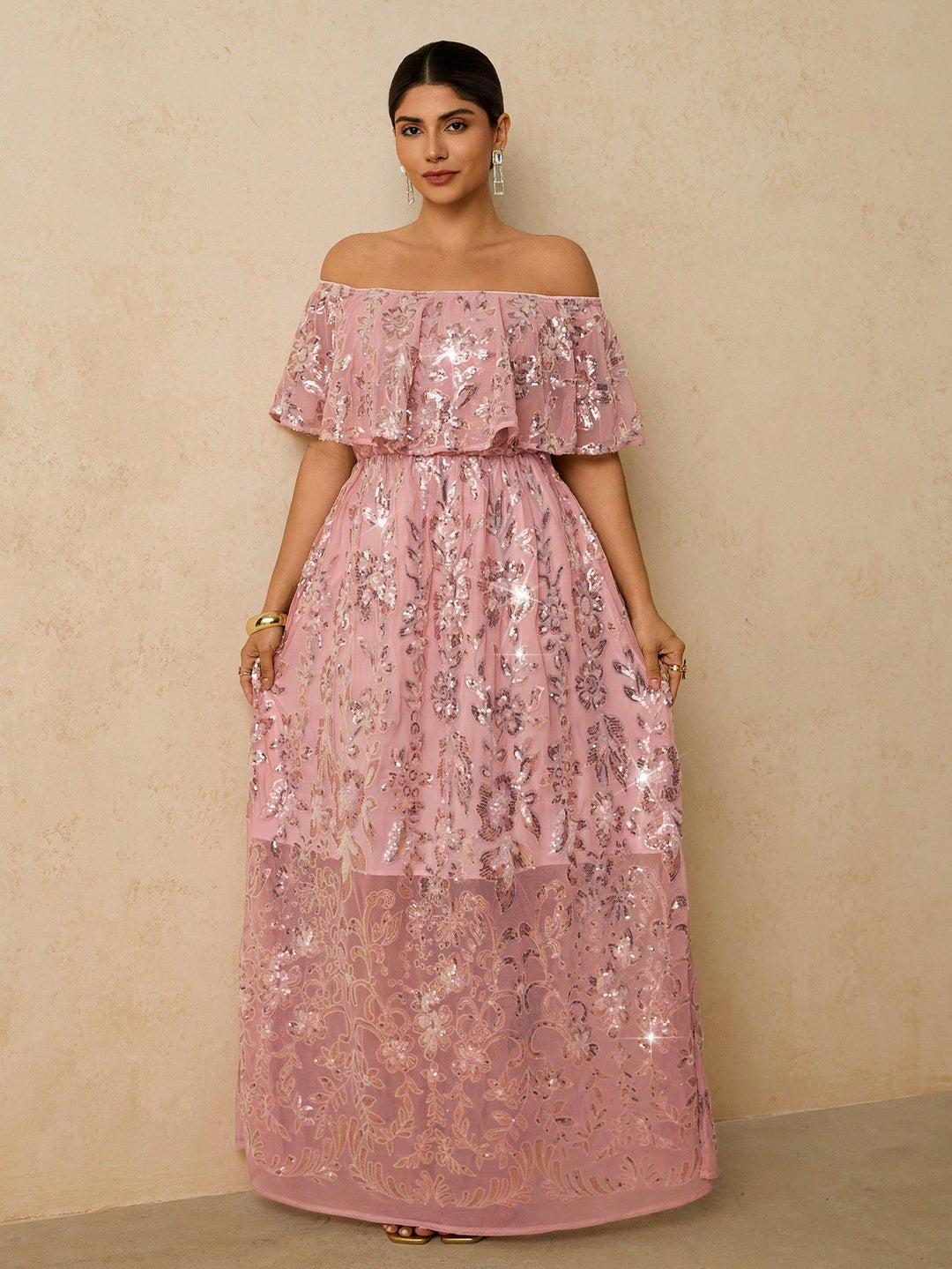 Rochie de ocazie SHEIN, roz