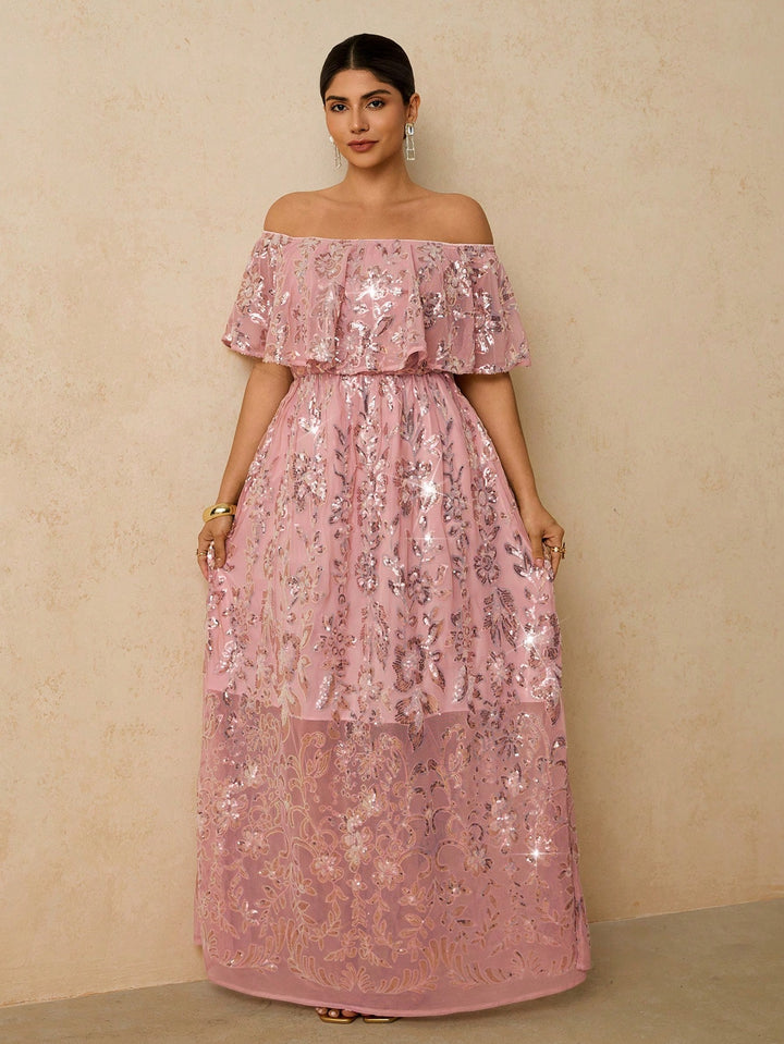 Rochie de ocazie SHEIN, roz