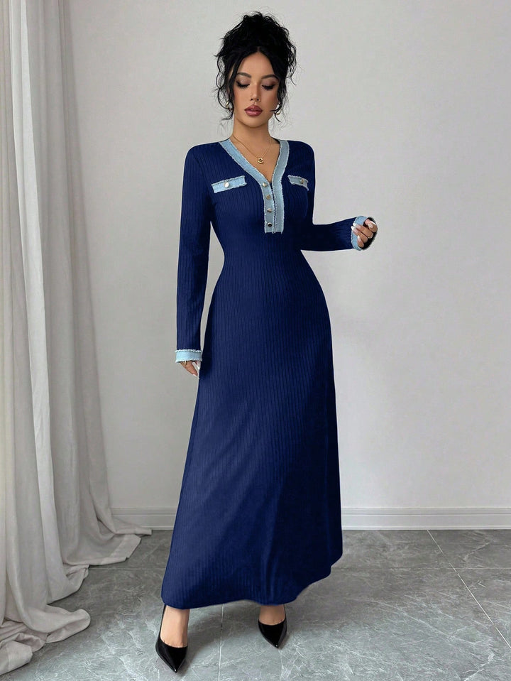 Rochie maxi SHEIN, albastru