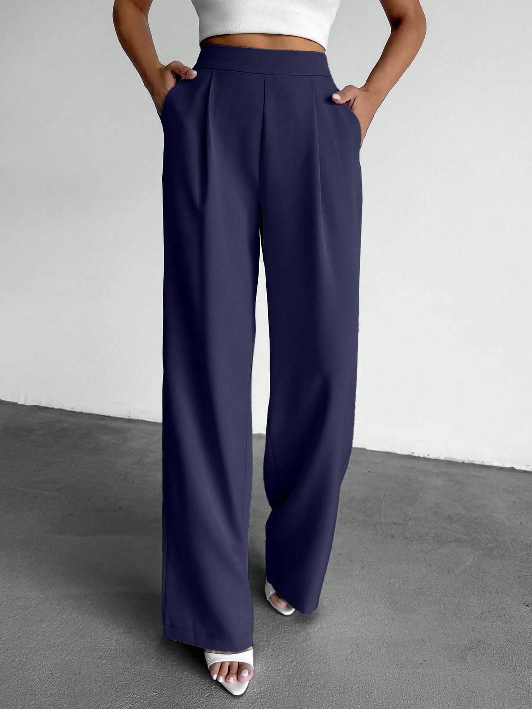 Pantaloni SHEIN, albastru