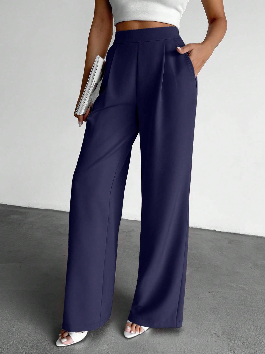 Pantaloni SHEIN, albastru
