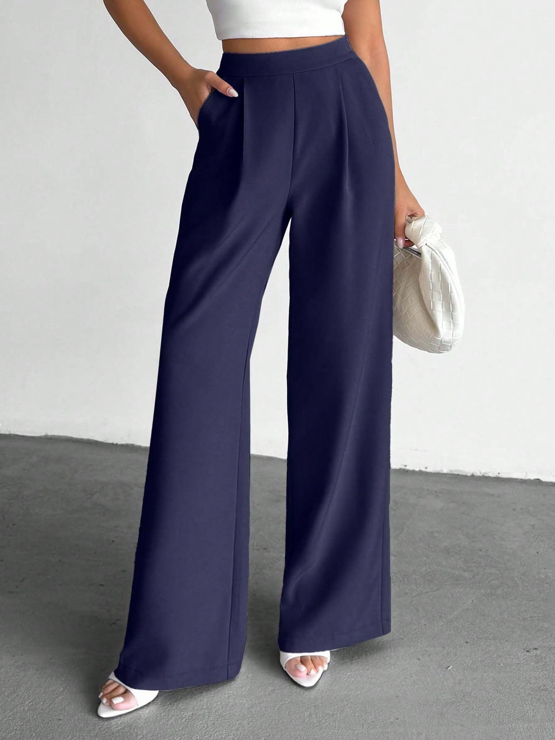 Pantaloni SHEIN, albastru