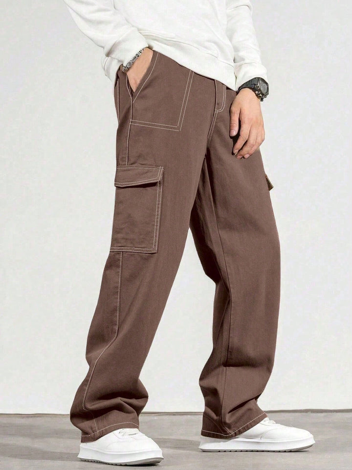Pantaloni SHEIN, maro