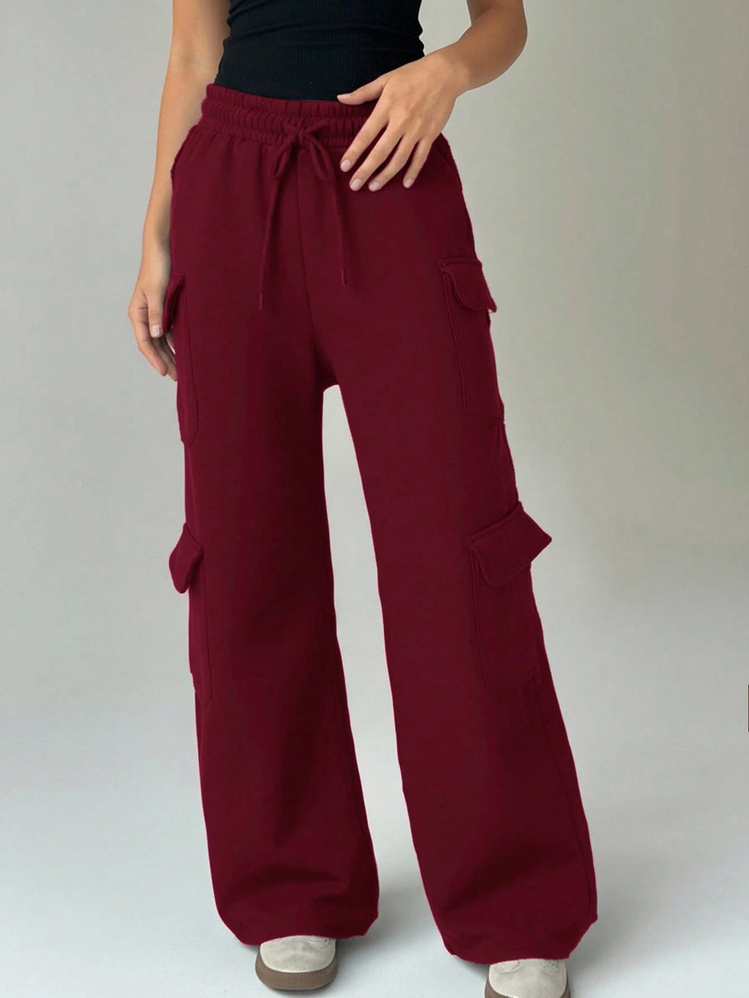 Pantaloni SHEIN, vișiniu