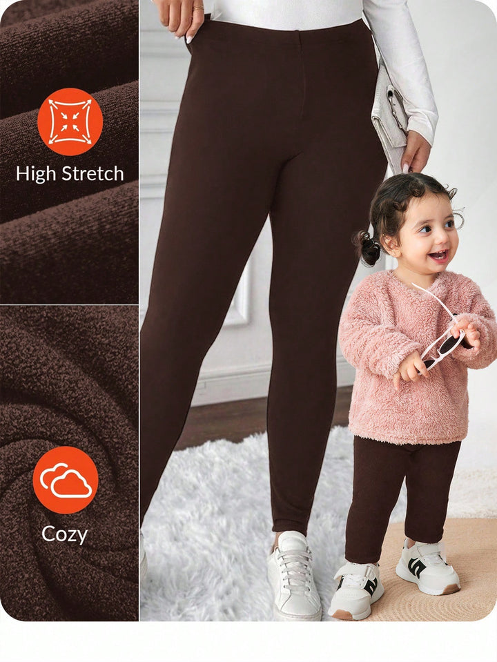 Pantaloni SHEIN, maro