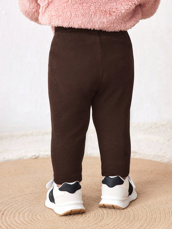 Pantaloni SHEIN, maro