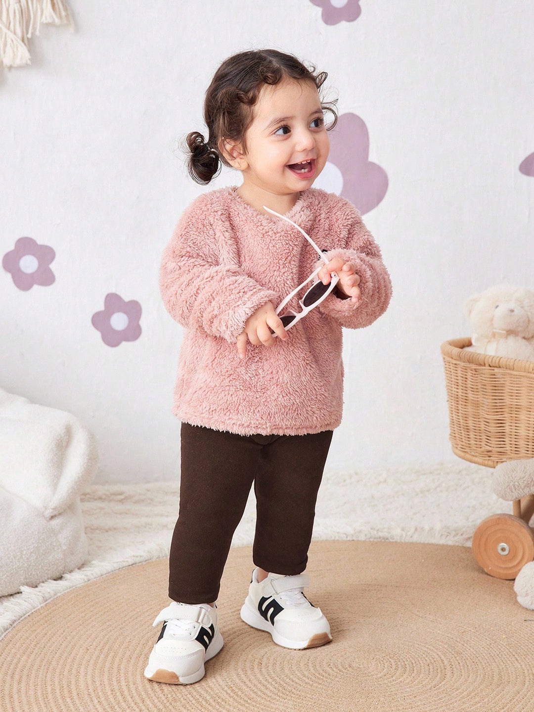 Pantaloni SHEIN, maro