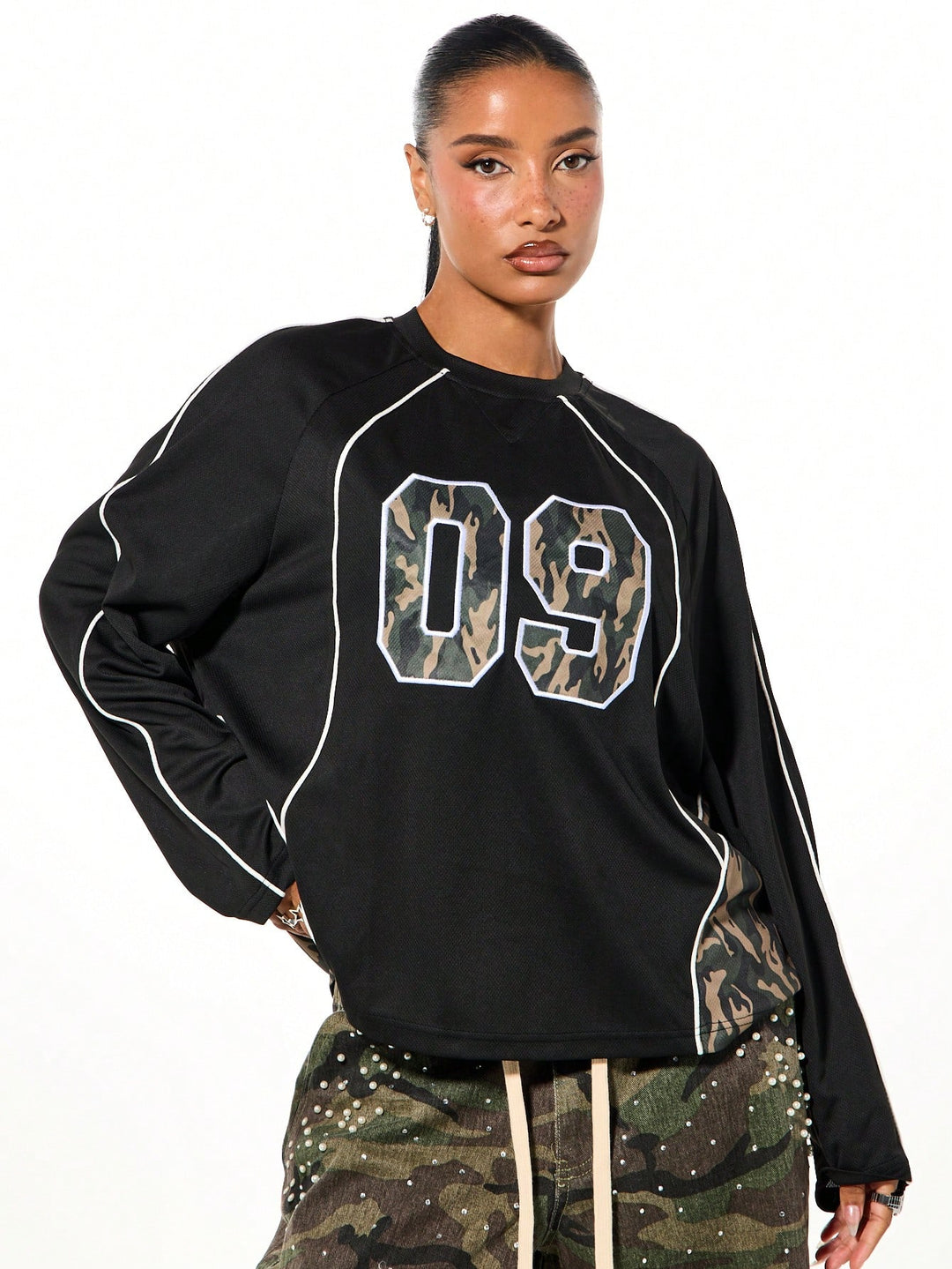 Top SHEIN, negru