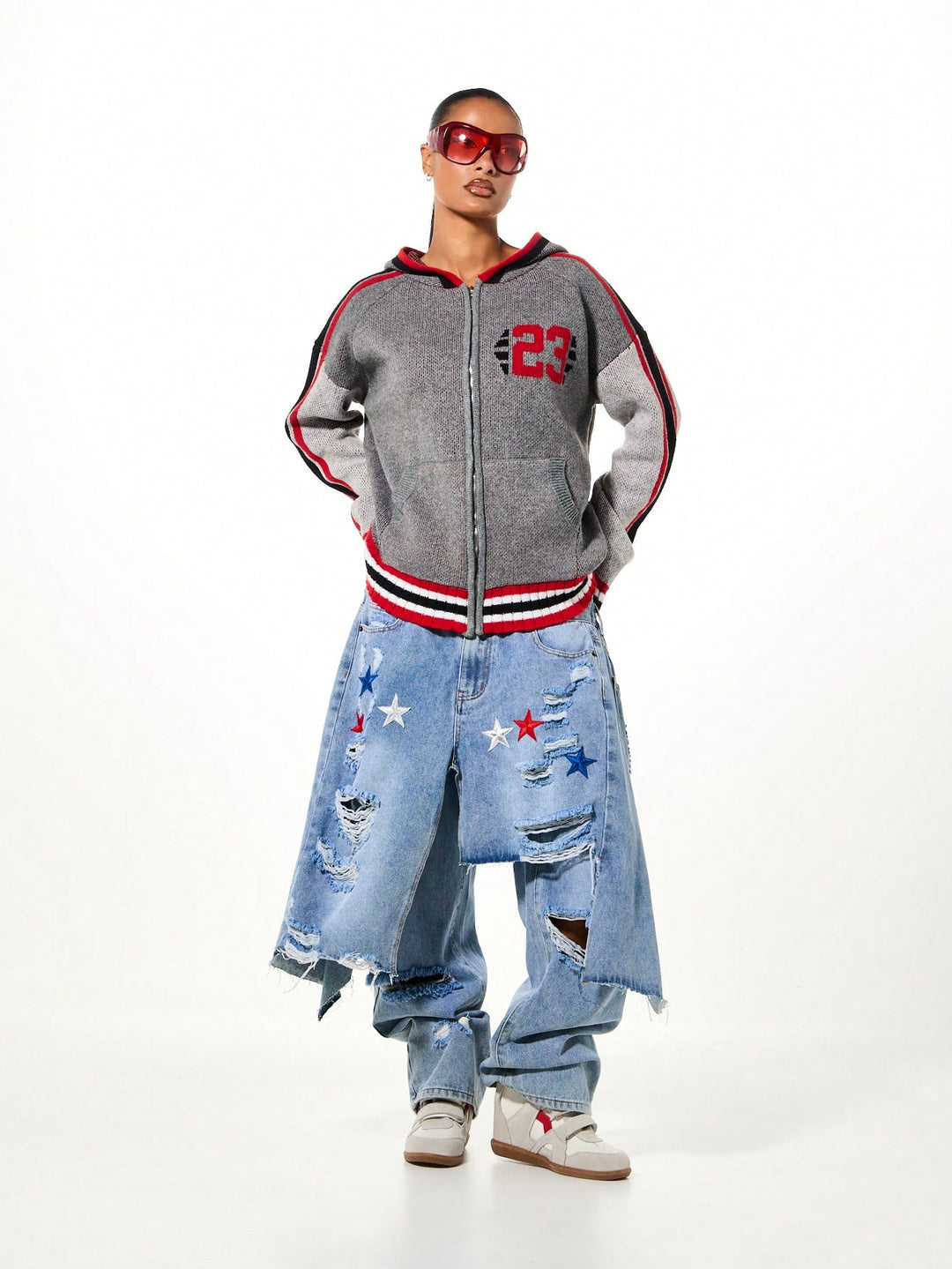 Cardigan SHEIN, gri