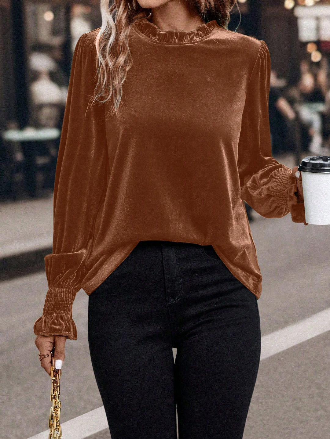 Bluza SHEIN, maro
