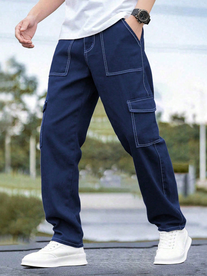 Pantaloni SHEIN, albastru