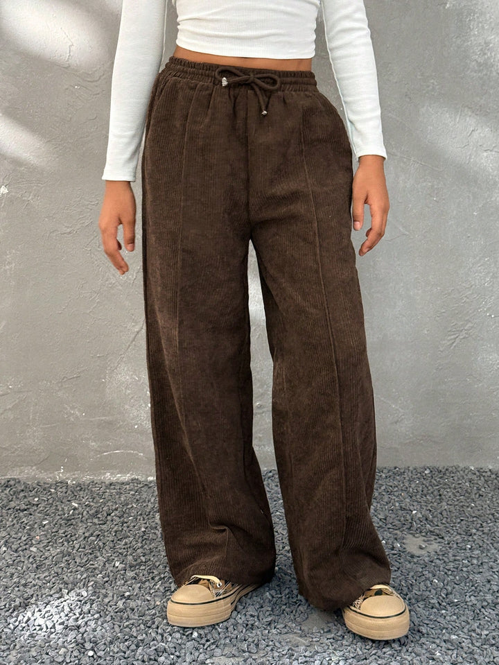 Pantaloni SHEIN, maro