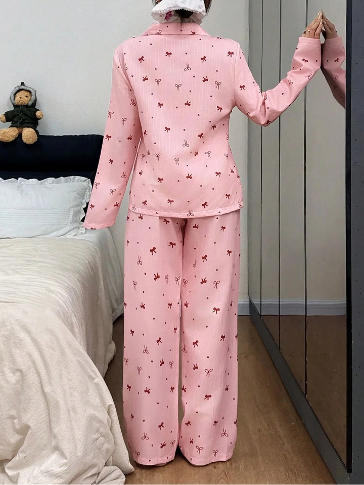 Compleu pijamale Shein, roz