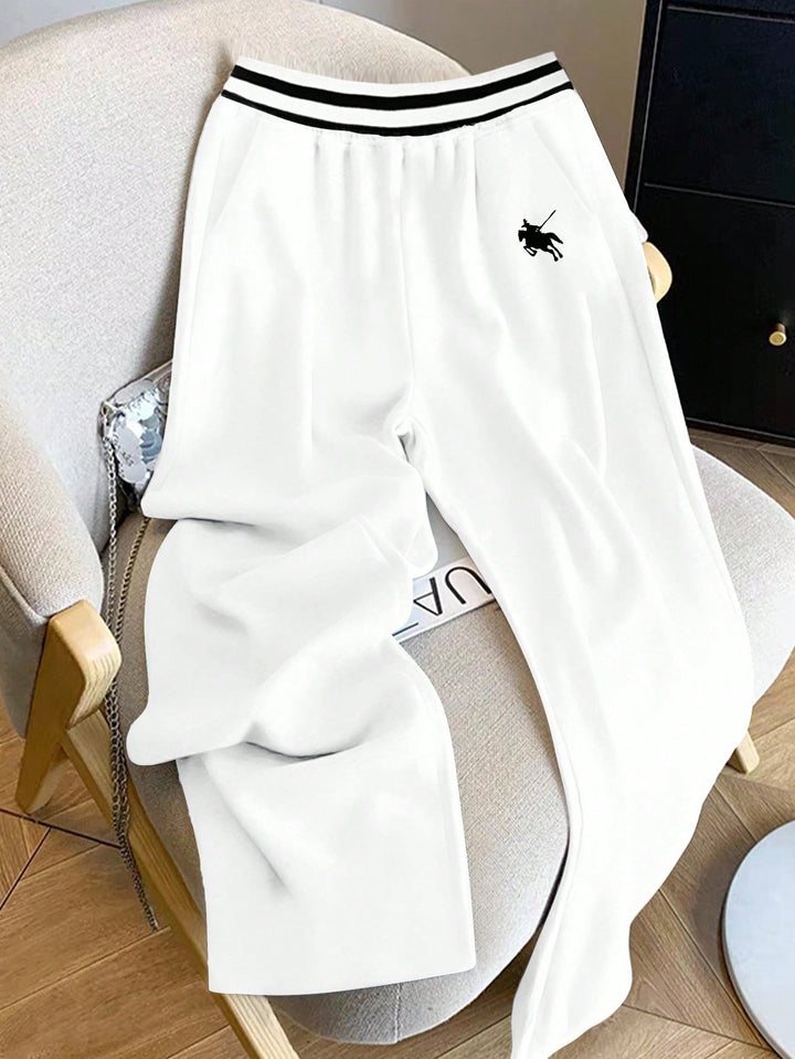 Pantaloni SHEIN, alb