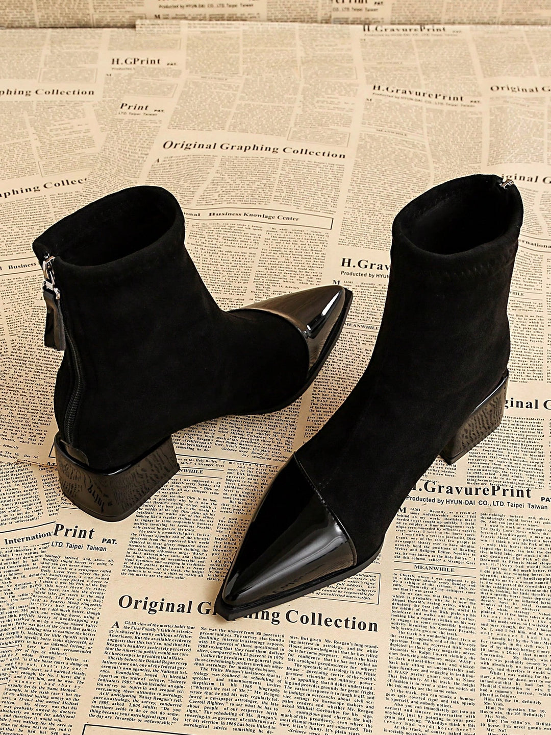 Botine SHEIN, negru
