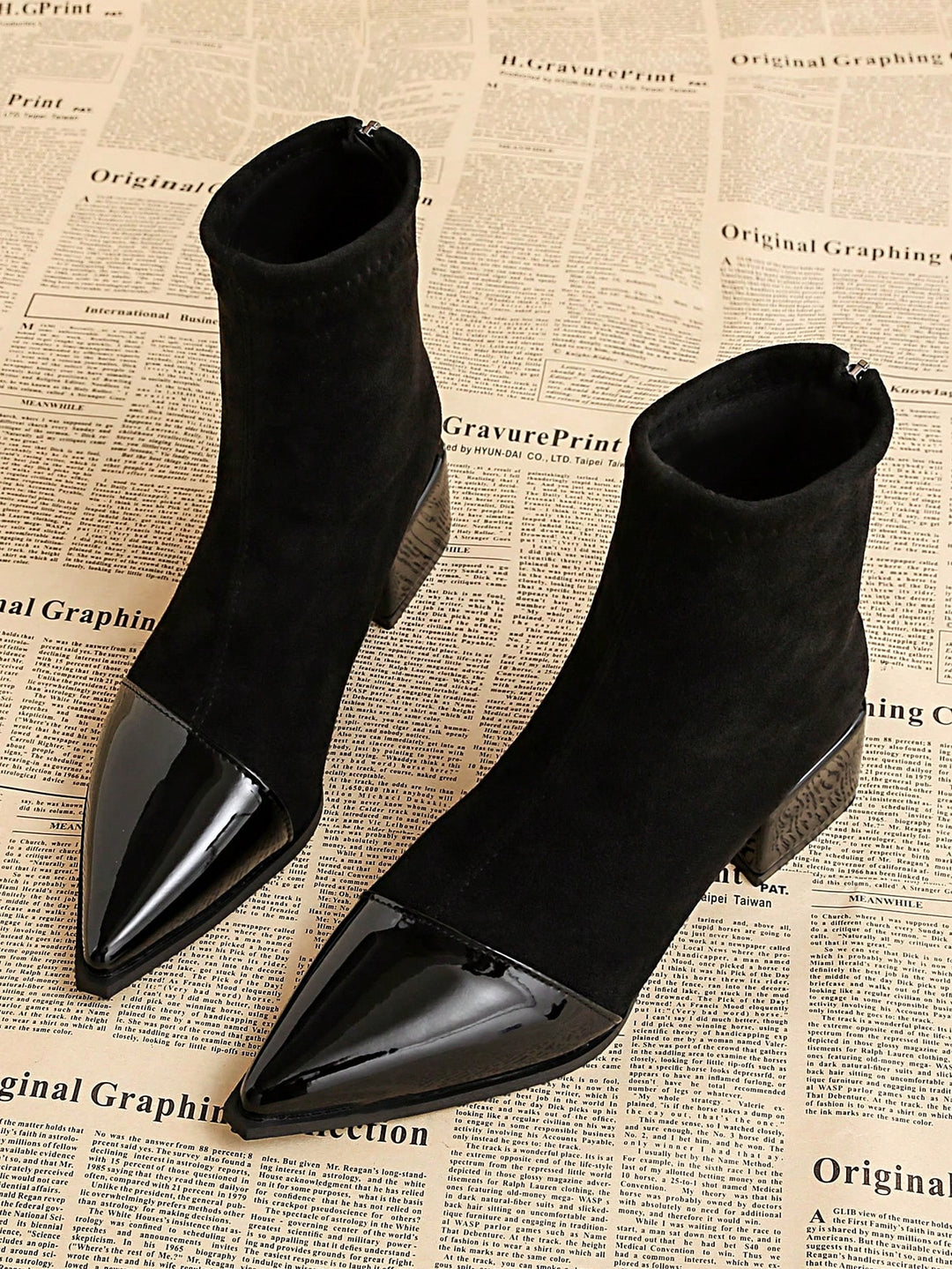 Botine SHEIN, negru