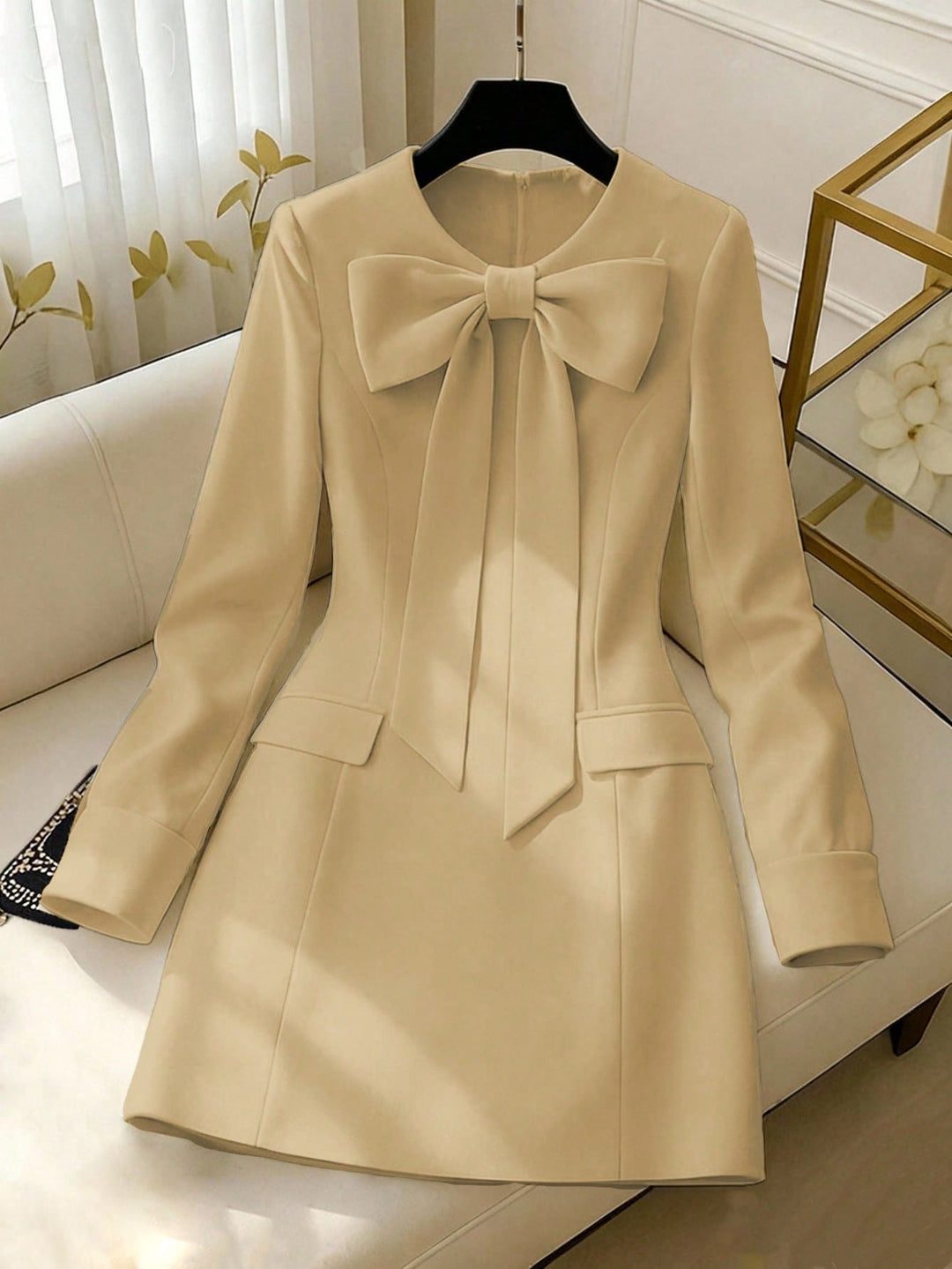 Rochie scurtă SHEIN, kaki