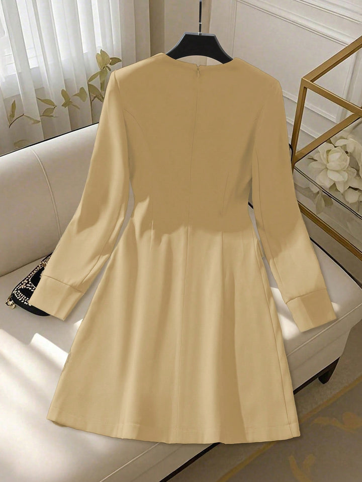 Rochie scurtă SHEIN, kaki