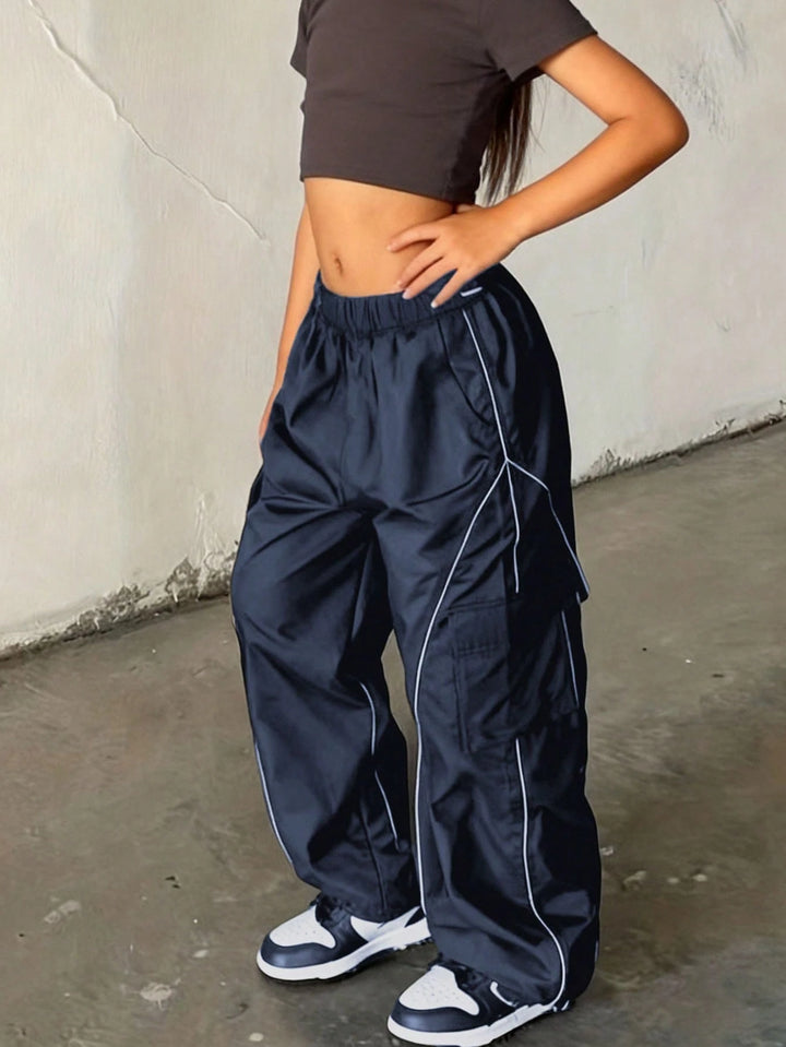 Pantaloni SHEIN, albastru