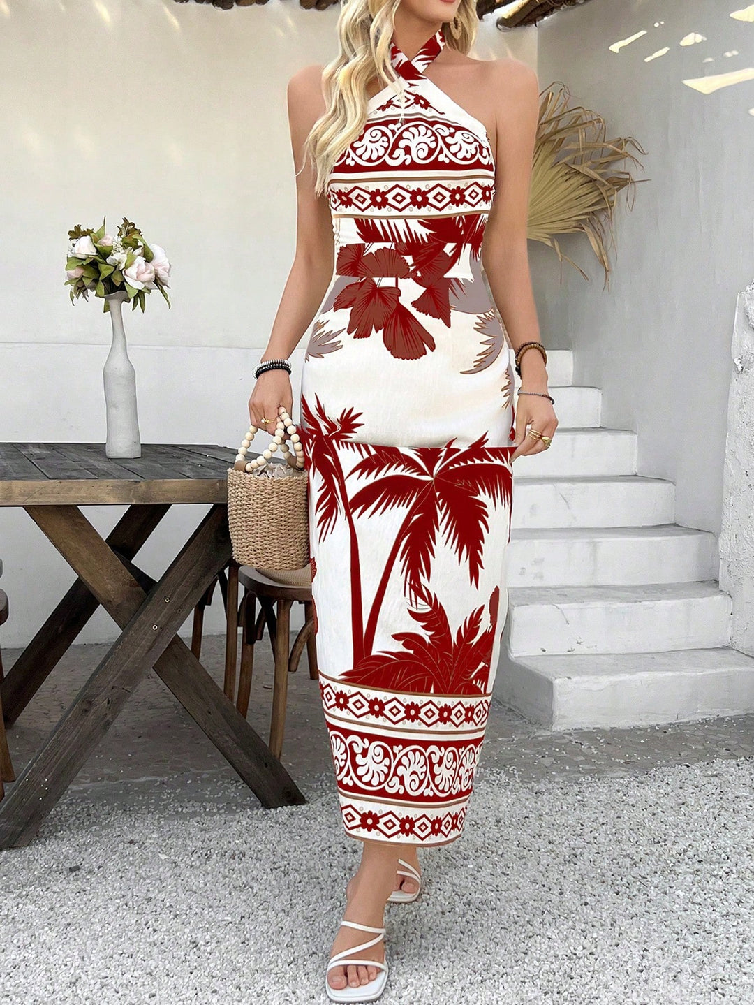 Rochie maxi SHEIN, roșu