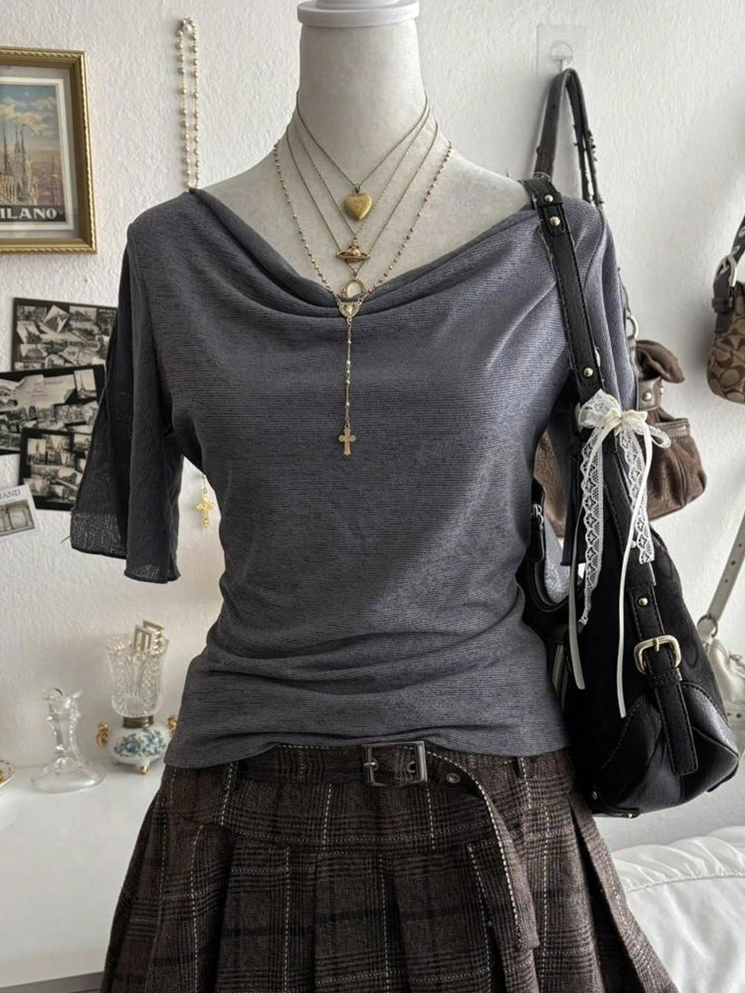 Tricou SHEIN, gri