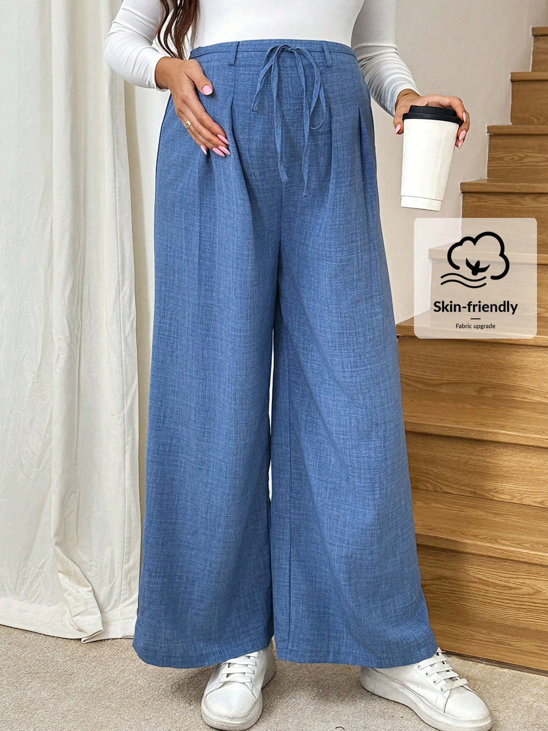 Pantaloni SHEIN, albastru